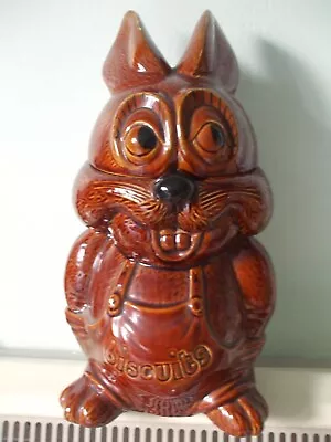 Buy P&K Price & Kensington Comical Rabbit Glazed Ceramic Biscuit Barrel Cookie Jar • 24.99£