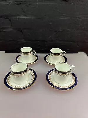 Buy 4 X Aynsley Leighton Coffee Cups Cans And Saucers Set • 34.99£