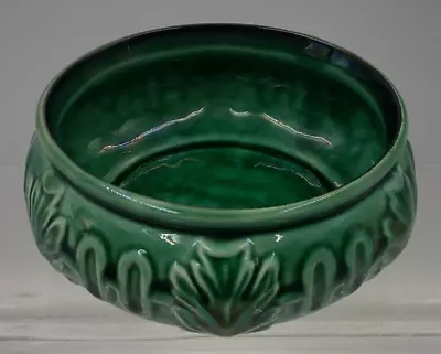 Buy SylvaC 4665 Green Ceramic Shallow Bowl Planter Plant Pot • 8£