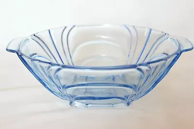 Buy Art Deco Blue Glass Bowl From Rosice Glassworks • 12.99£