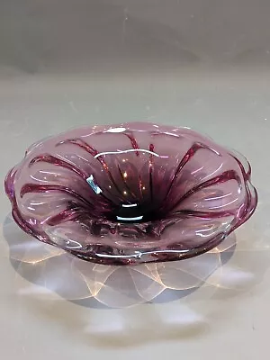 Buy Chribska Centrepiece Bowl Josef Hospodka Bohemian Czech Crystal Glass 1960 Retro • 27.95£