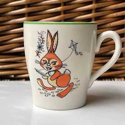 Buy Vintage 1950s Bunny Rabbit Cup Mug Keele Street Pottery KSP Nursery Ware Kitsch • 10.20£