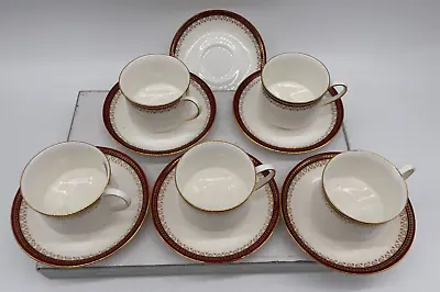 Buy Teacups 5 & Saucers 6 Paragon China Ltd Bone China Holyrood Pattern D1 • 30£