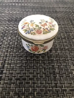 Buy Aynsley Cottage Garden Hinged Lid Trinket / Pill Box • 3£