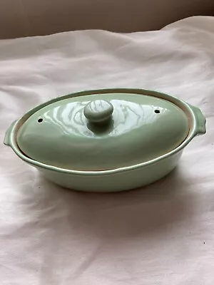 Buy Vintage Lovatt And Langley Ware Casserole Dish Green • 10£