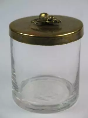 Buy COLLECTABLE VINTAGE GLASS HONEY POT With Metal Honey Bee Lid • 9.99£