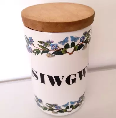 Buy Portmeirion Siwgwr Sugar Ceramic Pottery Cannister Welsh Wales 21 Cm Tall • 12£