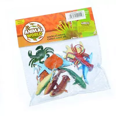 Buy 12 Sea Animals Figures Plastic Kids Birthday Party Bags Fillers Collectible Toys • 3.65£