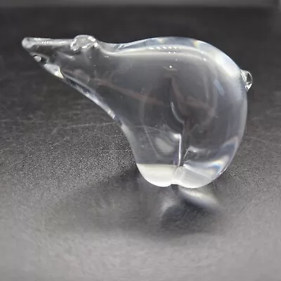 Buy Polar Bear Crystal Art Glass Figurine Paperweight ~ Swarovski Steiben Genre VGC  • 6.99£