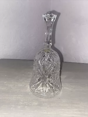 Buy Antique Cut Glass Bell And Clanger 17cm Height • 6.99£