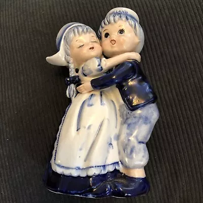 Buy Delft Blue Pottery Figurine Dutch Hand Painted Hugging Couple Holland VINTAGE  • 14.99£