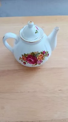 Buy Fine Bone China Cottage Rose Miniature Teapot • 10£
