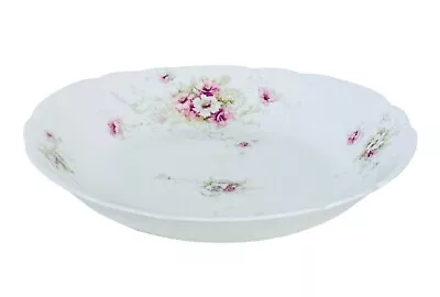 Buy Theodore Haviland Limoges SCHLEIGER 313b Blank 122 Pink Flowers Coupe Soup Bowl • 20.96£