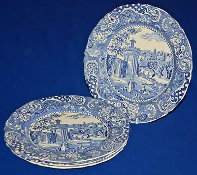 Buy Vintage W R Midwinter Set 4 Landscape Blue & White Dinner Plates 10.5  1920s, • 36.99£