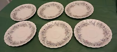 Buy 6 X Antique Pottery Wedgwood Bone China Angela Swirl Tea Cup Saucers 5 5/8   • 12£