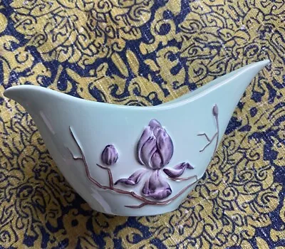 Buy Carlton Ware Green Magnolia Sauce Boat Vase Australian Design • 14.99£