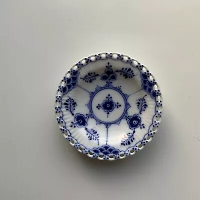 Buy Antique Royal Copenhagen Blue Fluted Full Lace Butter Pat 1004 1stQ 1899-1923 • 60.58£