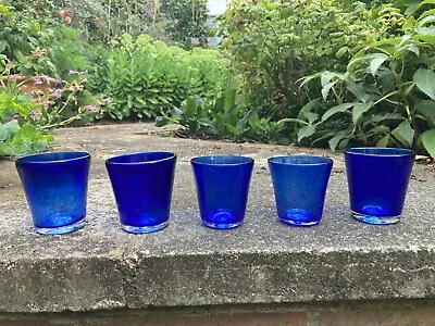 Buy La Soufflerie, Paris - Tea Light Candle Holders - Mouth Blown -cobalt Blue Glass • 38£