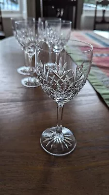 Buy Five Edinburgh Crystal Tay Pattern Wine Glasses  • 10£