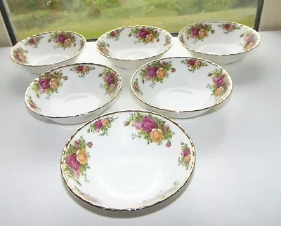 Buy Royal Albert China Old Country Roses England 6 X Cereal Bowls 16cm 1st Quality • 35£