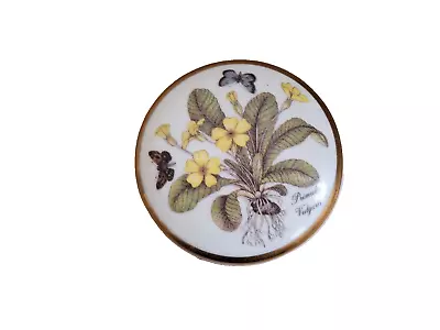 Buy James Dean Pottery Trinket Pot With Lid, Floral, Butterflies & Bee, 4cm X 6cm • 4.50£