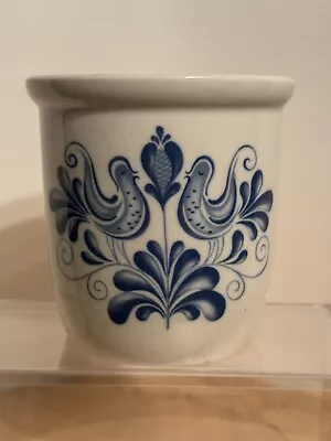 Buy DDR German Pottery Crock Utensil Pot 1 LL Blue Bird VINTAGE MCM • 21.43£