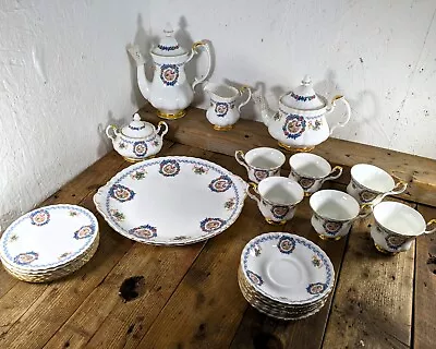 Buy Complete Anna Duchess Of Bedfordshire Tea Service Set - Woburn Abbey Private Ed. • 199.95£