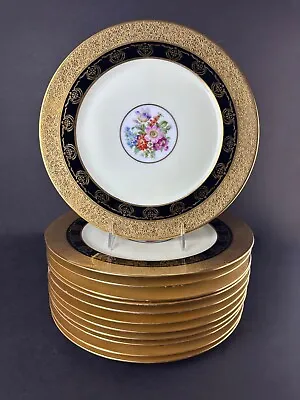 Buy Bavarian Hand Painted With 24K Gold Serving Plates | Set Of 12 • 605.75£