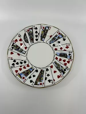 Buy Queens China Staffordshire Dessert Plate Cut For Coffee Playing Card Suits 6.5in • 10.25£