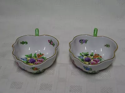 Buy Collectable Hand Painted Herend Hungary Pair Of Attractive Shaped Dishes • 200£