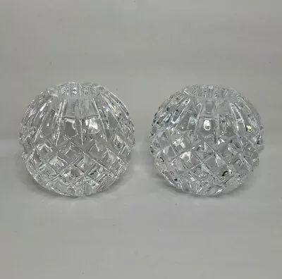 Buy WATERFORD CRYSTAL HAND CUT DIAMONDS VOTIVE CANDLE HOLDERS - Set Of 2 • 83.87£