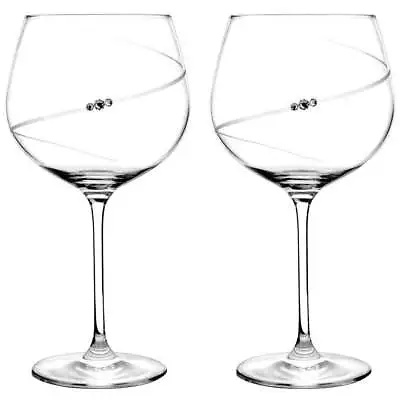 Buy Portmeirion Auris Gin Glasses Hand Crafted Set Of2 With Swarovski Elements 780ml • 28.99£