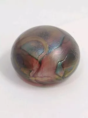 Buy Isle Of Wight Glass.  Iridescent Studio Glass Paperweight. • 9.99£