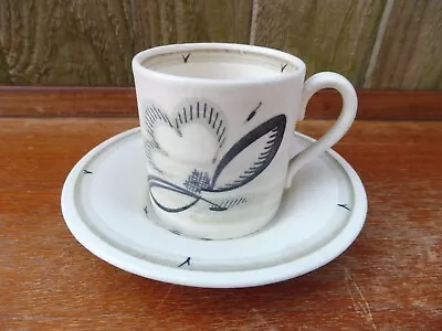 Buy Susie Cooper  Coffee Can & Saucer Hand Painted On A Matt Glaze • 18£