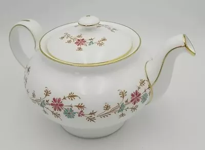 Buy Rare Vintage 1950s MINTON ENGLAND Bone China Teapot DURHAM Floral Embossed • 46.50£