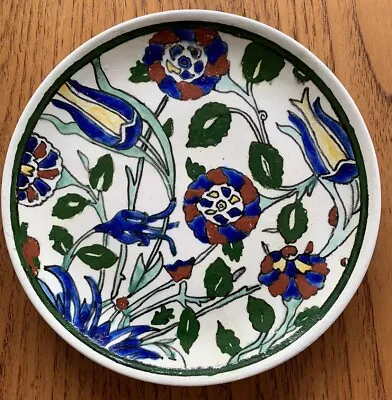 Buy Vintage Turkish Handmade ERTUGRUL KUTAHYA Decorative Floral Plate Multicolour • 10£