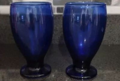 Buy 2 Crystor Lexington Cobalt Blue Water Wine Goblet • 4.65£