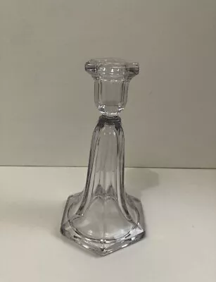 Buy -clear Glass Candlestick Holders - For Pillar Candles • 6.60£