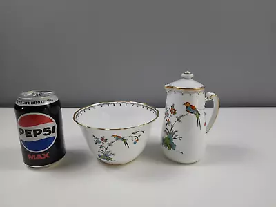 Buy 2 Pieces Of Tuscan China Bird Of Paradise - Small Lidded Jug And Open Sugar Bowl • 18£