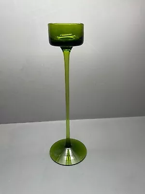 Buy Vintage Wedgwood 28cm Glass Green Brancaster Ronald Stennett Wilson Candlestick • 45£