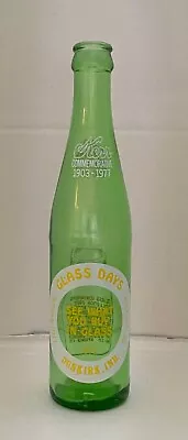 Buy Kerr Commemorative 1903-1977 Glass Days Dunkirk Indiana 1977 Green Glass Bottle • 8.38£