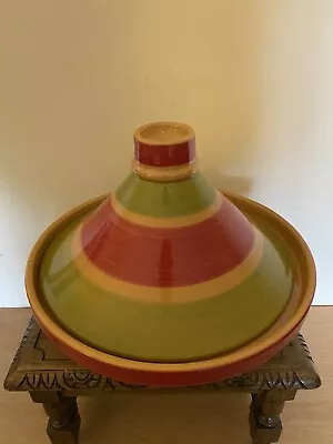 Buy Moroccan Tagine Cooking Pot Stoneware Striped Tajine Morocco. Gift Idea • 19.90£