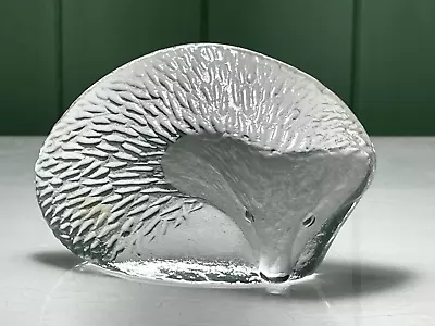Buy Scandinavian Mats Jonasson Royal Krona Frosted Hedgehog Art Glass Paperweight • 16.99£