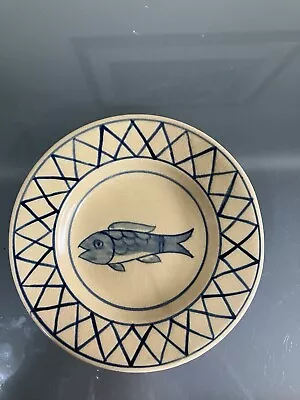 Buy Vintage Studio Art Pottery Fish Plate • 9.99£