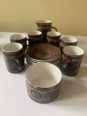 Buy Cinque Ports Pottery Monastery Rye Coffee Set X 14 Pieces • 10£