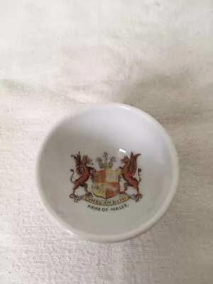 Buy Crested China Bowl ARMS OF WALES Crested Ware Miniature Collectable Bowl Dish • 8.95£