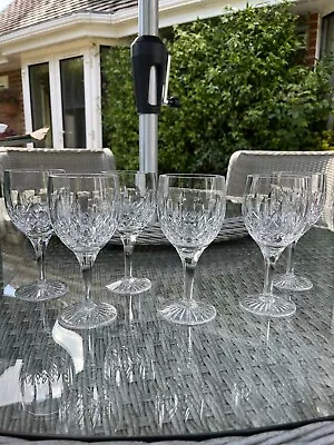 Buy Stuart Crystal Glencoe Claret Wine Glasses 6  1/4 Inches High X 6 • 45£