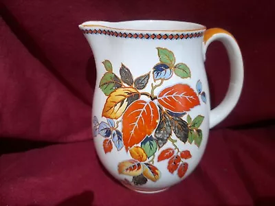 Buy Art Deco Keeling & Co Losol Ware Antique Pottery Jug Autumn Leaves 16.5cm • 7.50£