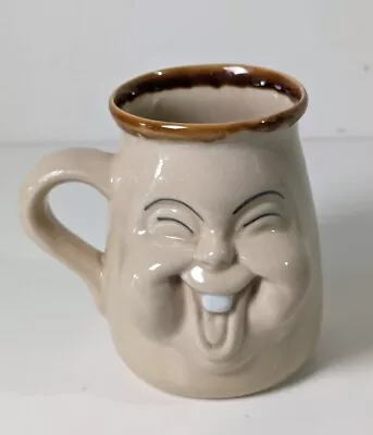 Buy Smiley Ugly Face Mug Vintage Collectable Studio Art Stoneware Pottery 450 Ml • 8.99£