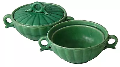 Buy Vintage Green Brannam Soup Bowls 3 Items • 10£